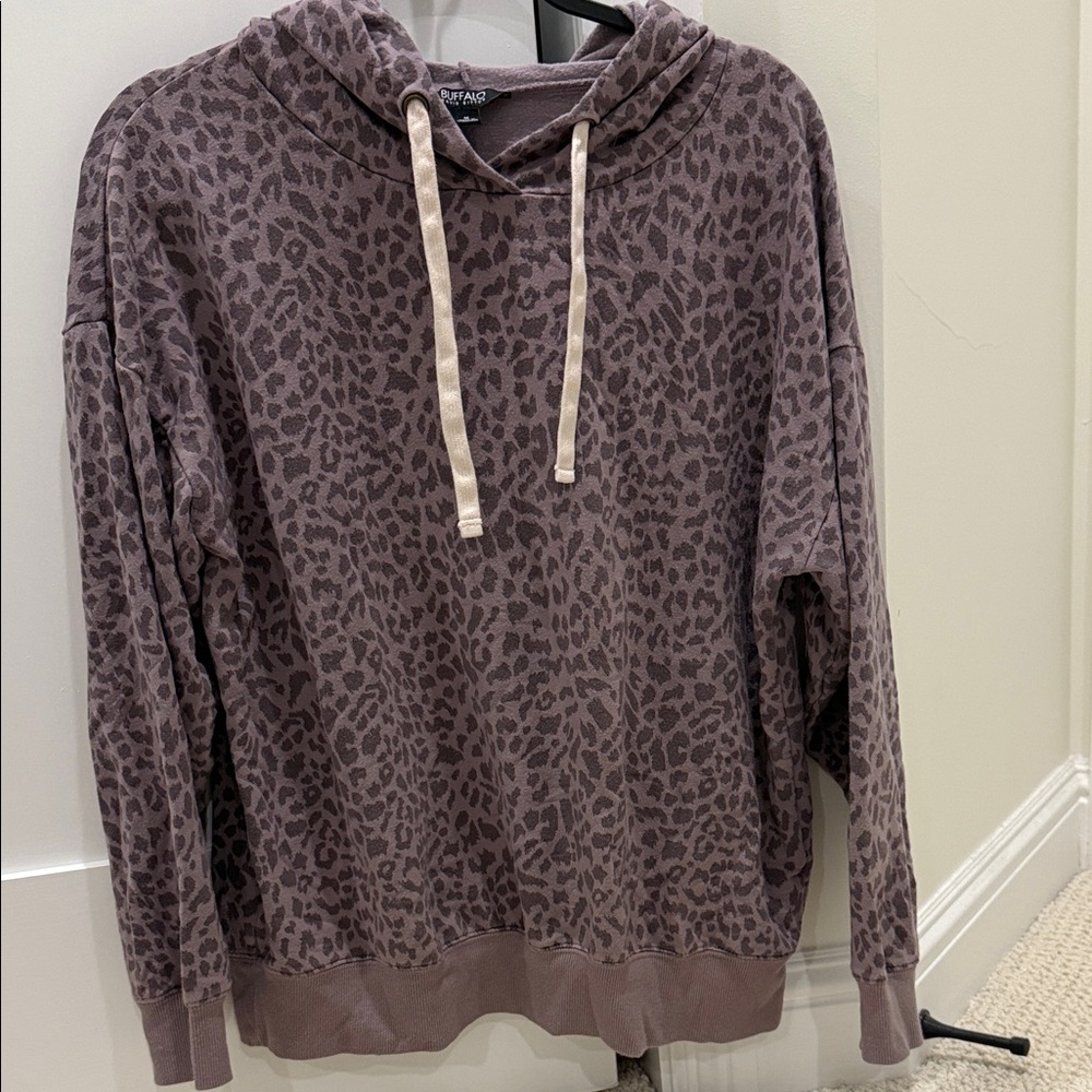 Buffalo David Bitton Animal Print Hoodie Sweater